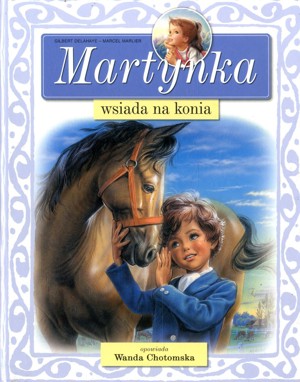 Martynka wsiada na konia