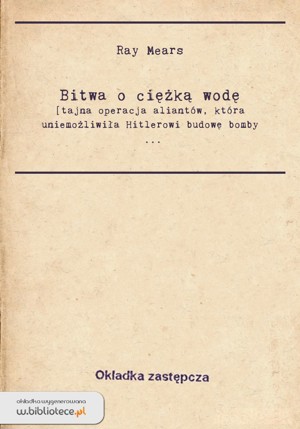 Bitwa o ciężką wodę